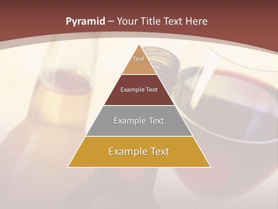 Two Bottles Of Wine And A Glass Of Wine On A Table PowerPoint Template