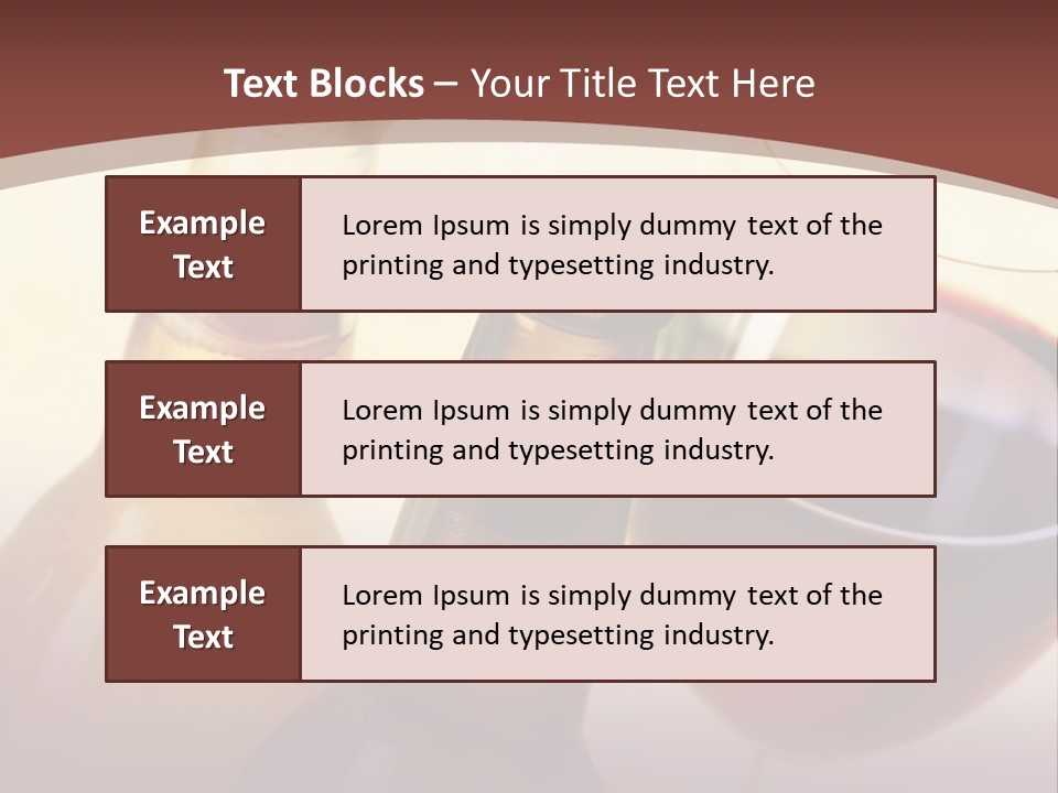 Two Bottles Of Wine And A Glass Of Wine On A Table PowerPoint Template
