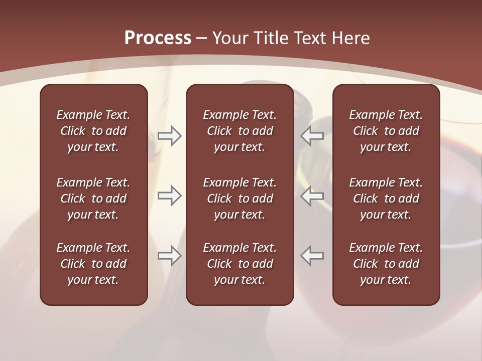 Two Bottles Of Wine And A Glass Of Wine On A Table PowerPoint Template
