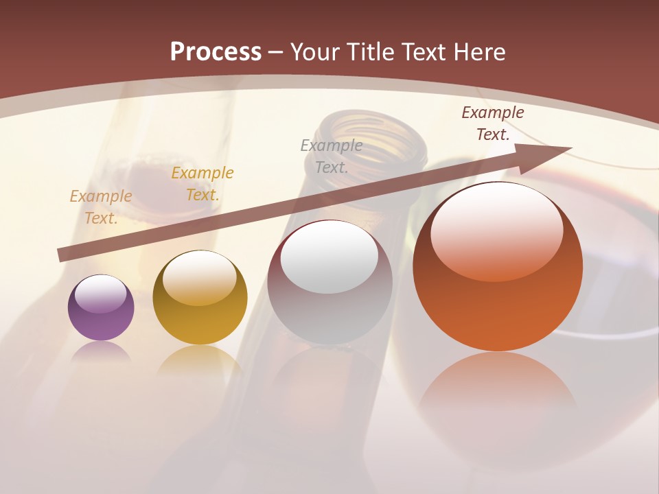 Two Bottles Of Wine And A Glass Of Wine On A Table PowerPoint Template