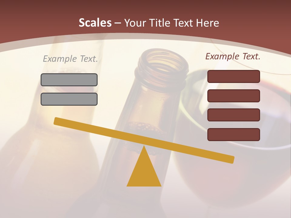 Two Bottles Of Wine And A Glass Of Wine On A Table PowerPoint Template
