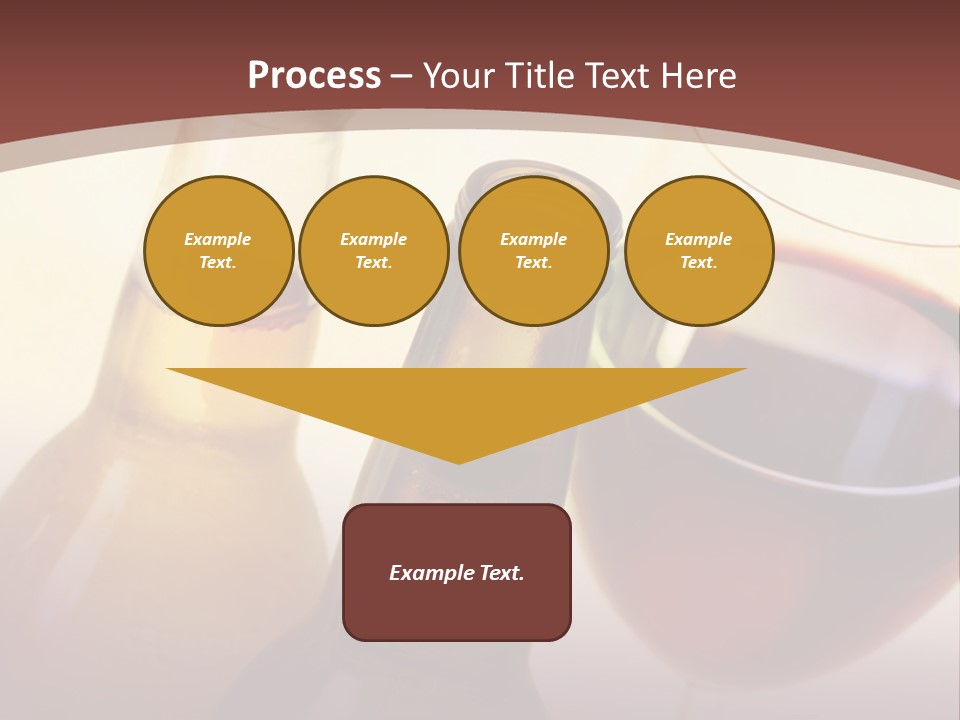 Two Bottles Of Wine And A Glass Of Wine On A Table PowerPoint Template