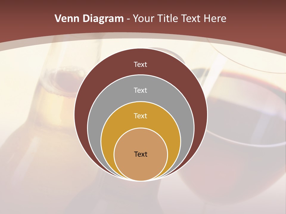 Two Bottles Of Wine And A Glass Of Wine On A Table PowerPoint Template