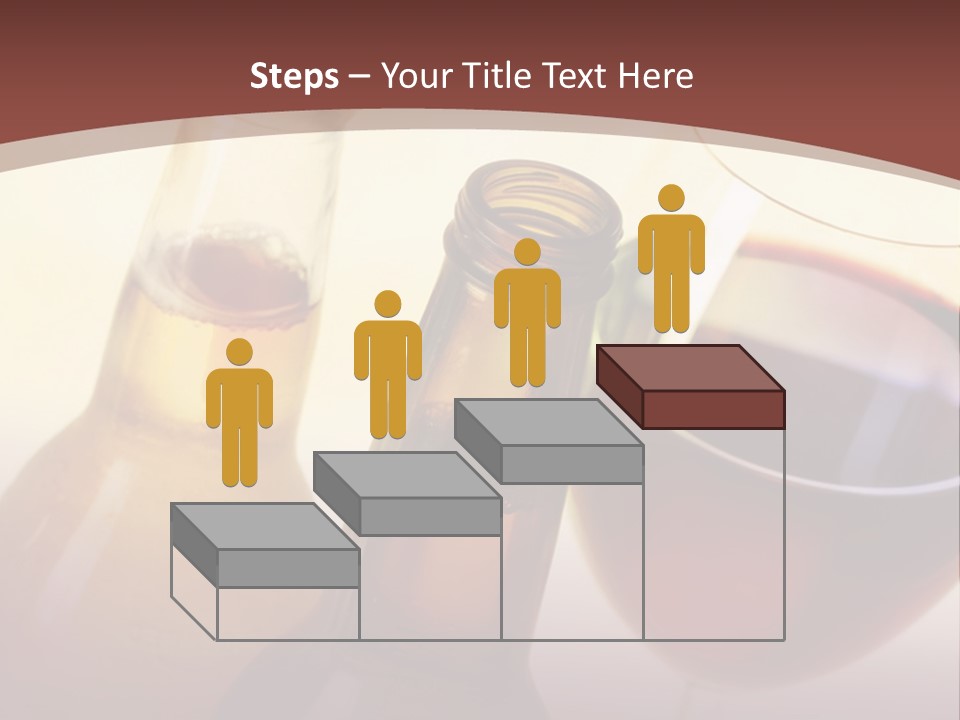 Two Bottles Of Wine And A Glass Of Wine On A Table PowerPoint Template