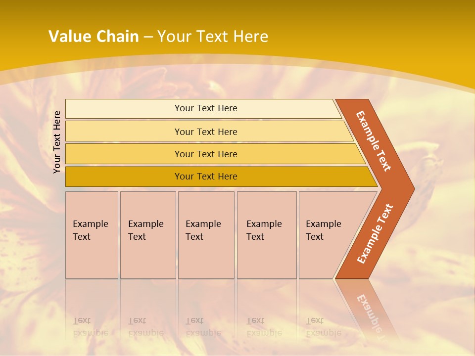 A Close Up Of A Yellow Flower On A Yellow Background PowerPoint Template