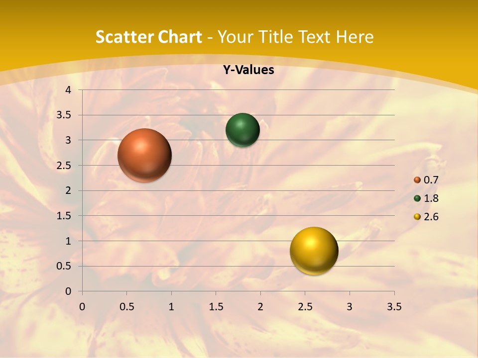 A Close Up Of A Yellow Flower On A Yellow Background PowerPoint Template