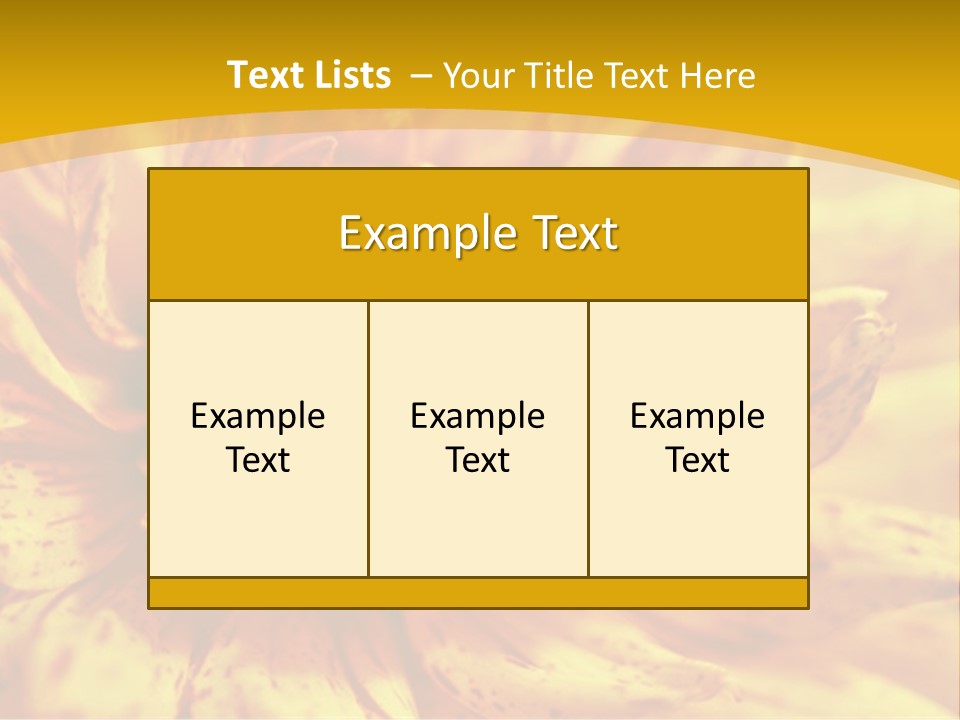 A Close Up Of A Yellow Flower On A Yellow Background PowerPoint Template