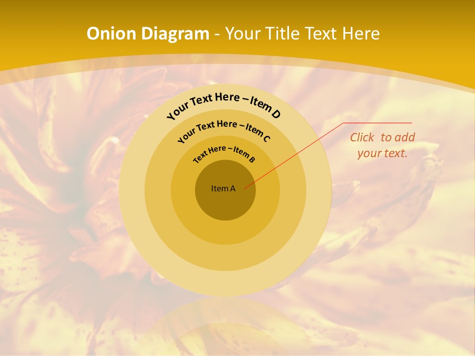 A Close Up Of A Yellow Flower On A Yellow Background PowerPoint Template