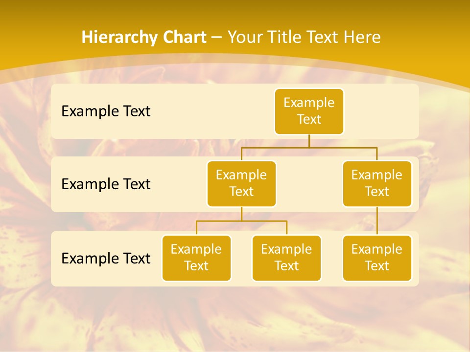A Close Up Of A Yellow Flower On A Yellow Background PowerPoint Template