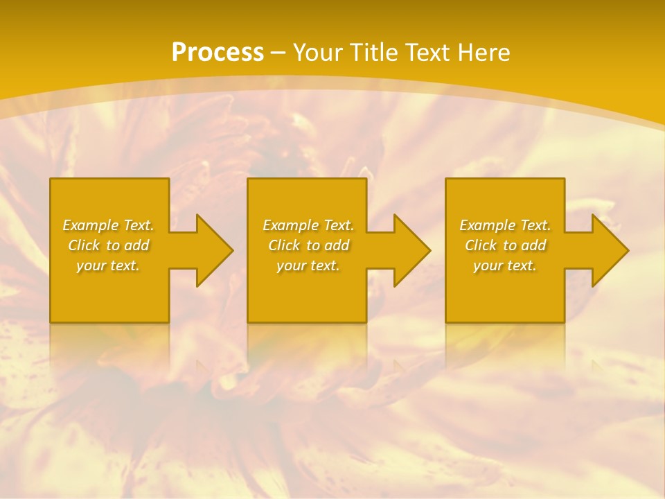 A Close Up Of A Yellow Flower On A Yellow Background PowerPoint Template