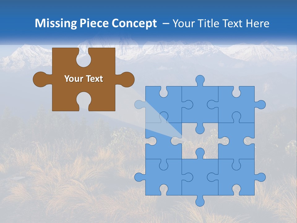 A Mountain Range With Snow Capped Mountains In The Background PowerPoint Template