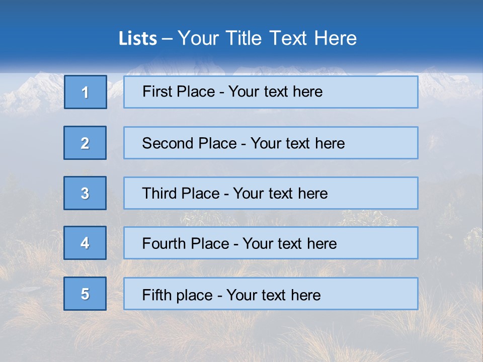 A Mountain Range With Snow Capped Mountains In The Background PowerPoint Template