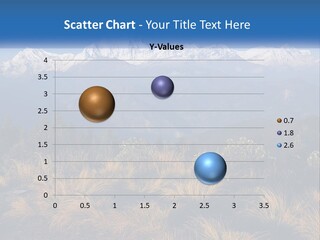 A Mountain Range With Snow Capped Mountains In The Background PowerPoint Template