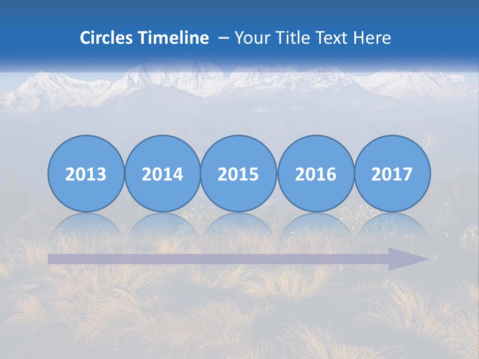 A Mountain Range With Snow Capped Mountains In The Background PowerPoint Template