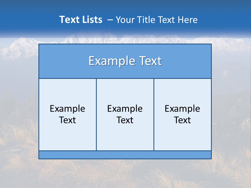 A Mountain Range With Snow Capped Mountains In The Background PowerPoint Template