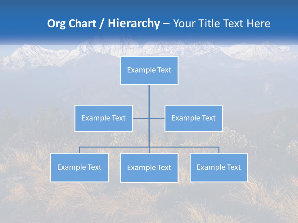 A Mountain Range With Snow Capped Mountains In The Background PowerPoint Template