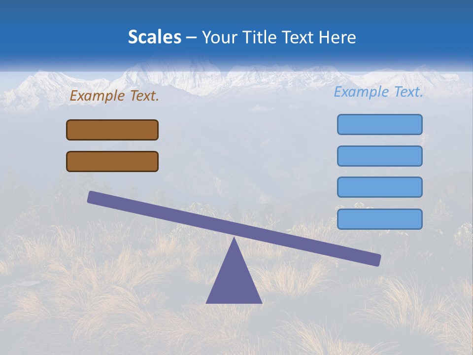 A Mountain Range With Snow Capped Mountains In The Background PowerPoint Template