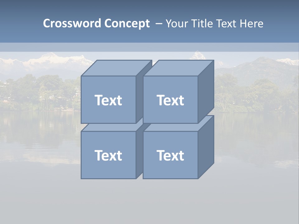 A Large Body Of Water With Mountains In The Background PowerPoint Template