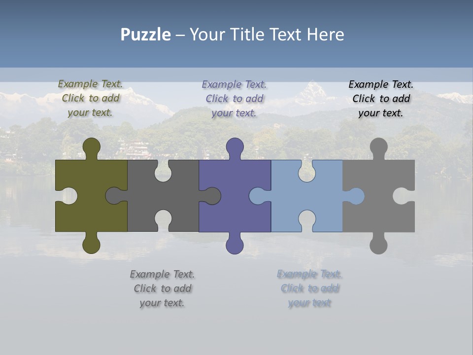 A Large Body Of Water With Mountains In The Background PowerPoint Template