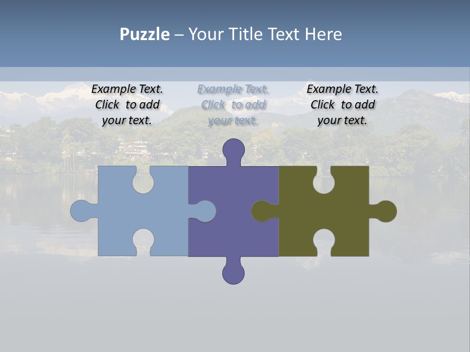 A Large Body Of Water With Mountains In The Background PowerPoint Template