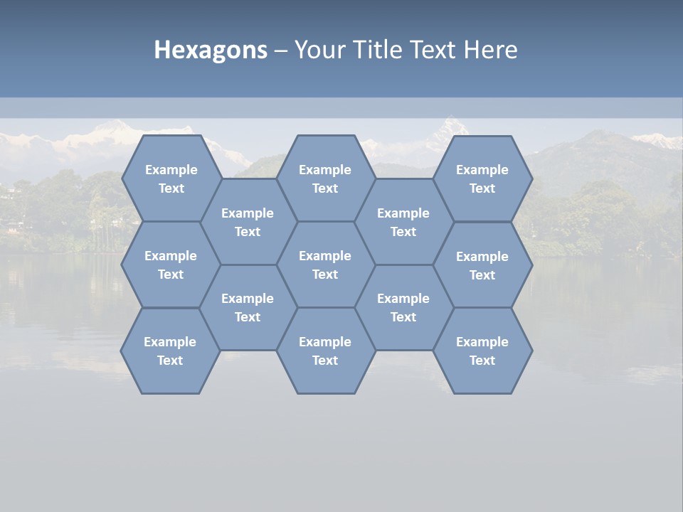 A Large Body Of Water With Mountains In The Background PowerPoint Template