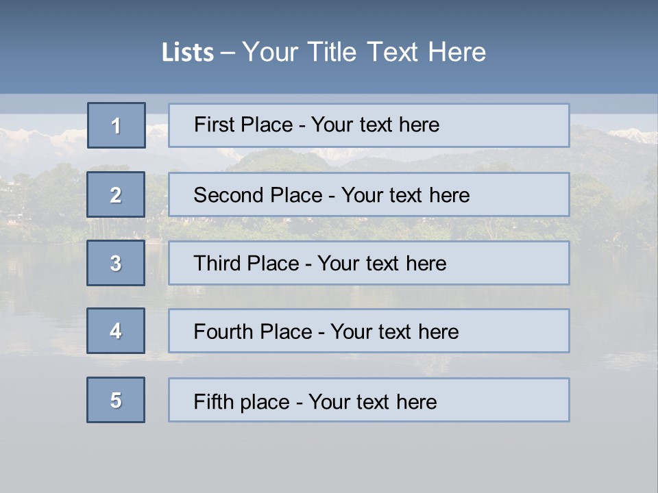 A Large Body Of Water With Mountains In The Background PowerPoint Template