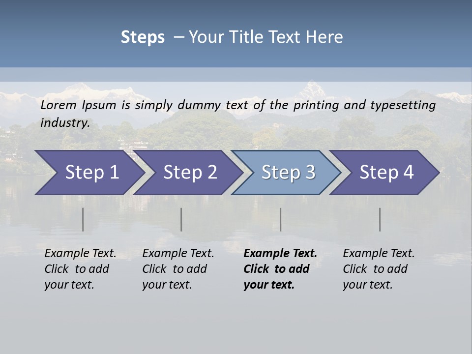 A Large Body Of Water With Mountains In The Background PowerPoint Template