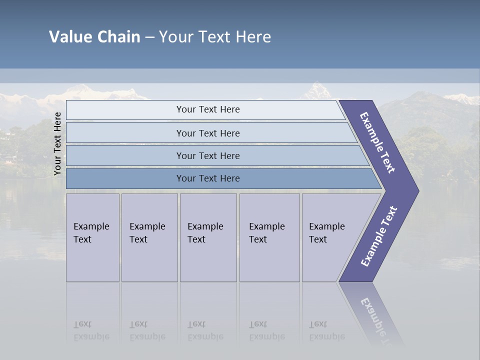 A Large Body Of Water With Mountains In The Background PowerPoint Template