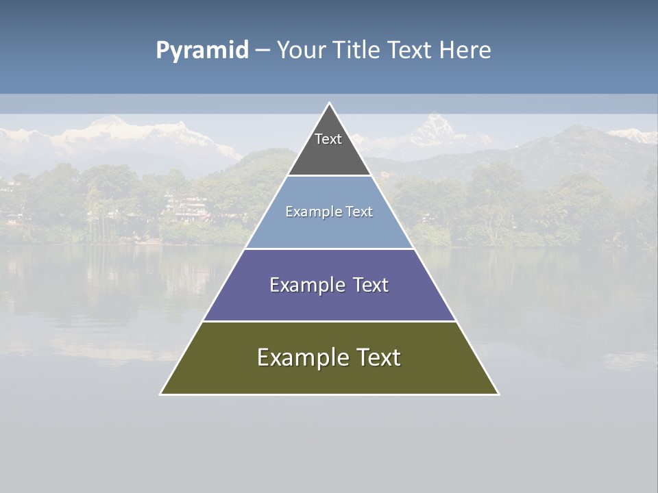 A Large Body Of Water With Mountains In The Background PowerPoint Template