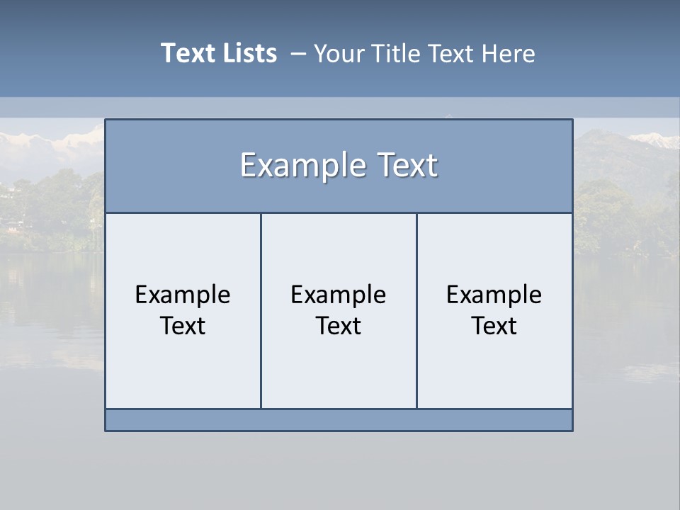 A Large Body Of Water With Mountains In The Background PowerPoint Template