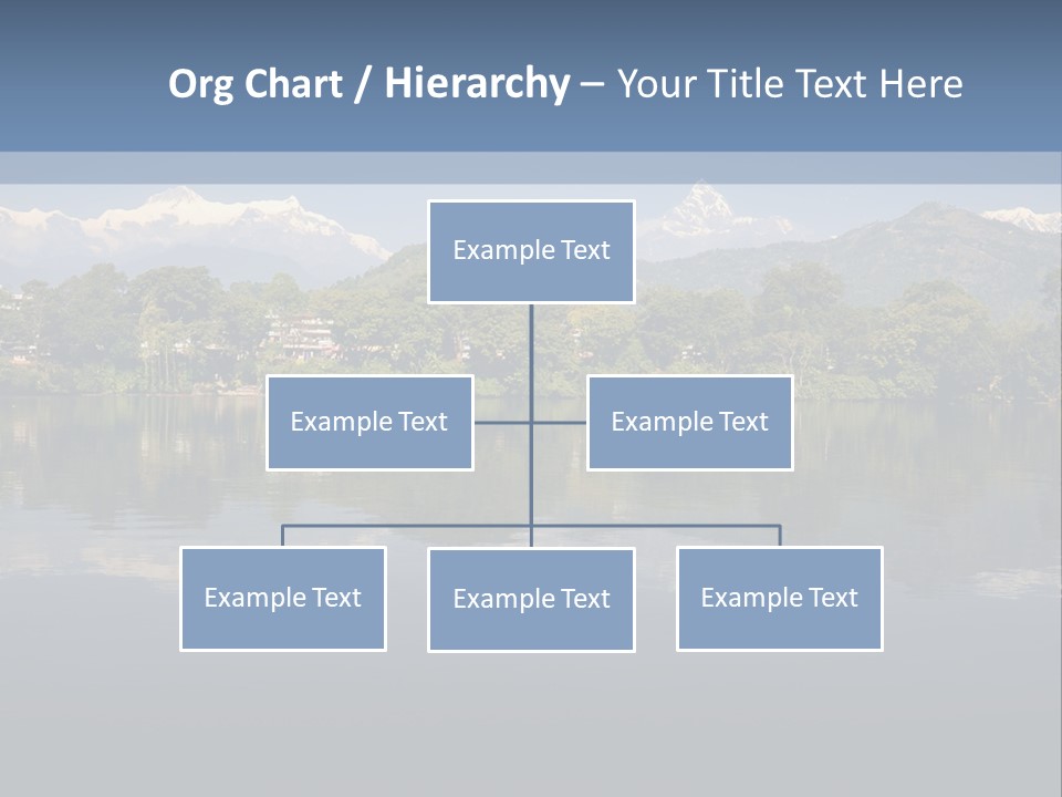 A Large Body Of Water With Mountains In The Background PowerPoint Template