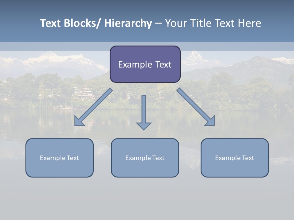 A Large Body Of Water With Mountains In The Background PowerPoint Template