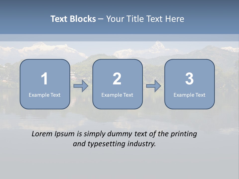 A Large Body Of Water With Mountains In The Background PowerPoint Template