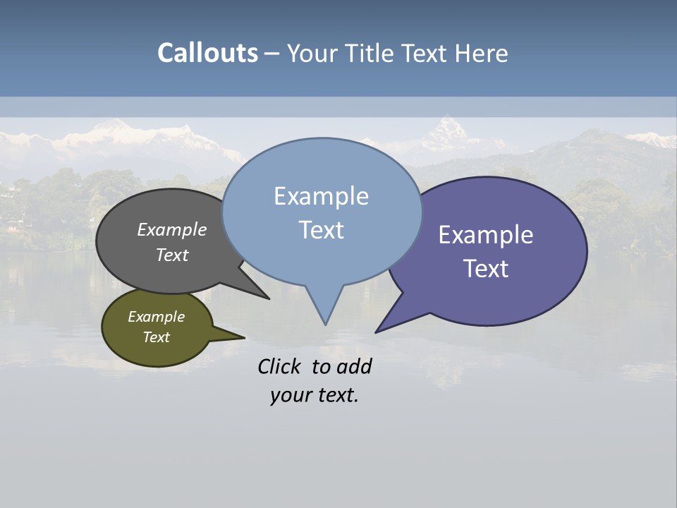 A Large Body Of Water With Mountains In The Background PowerPoint Template