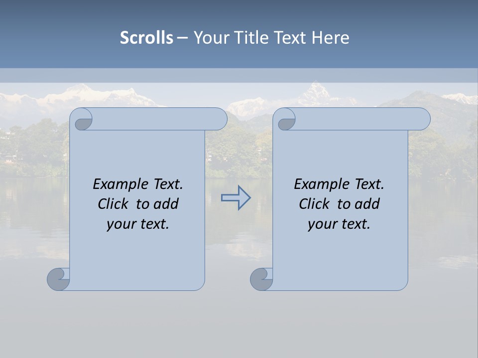 A Large Body Of Water With Mountains In The Background PowerPoint Template