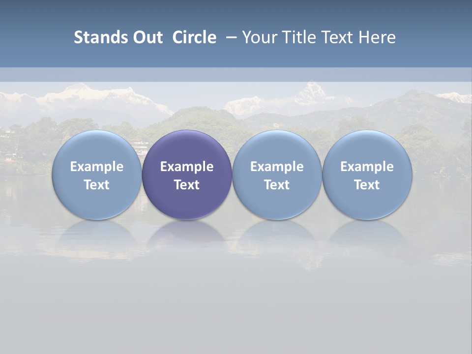 A Large Body Of Water With Mountains In The Background PowerPoint Template