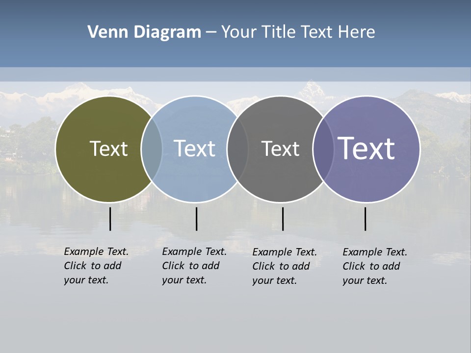 A Large Body Of Water With Mountains In The Background PowerPoint Template