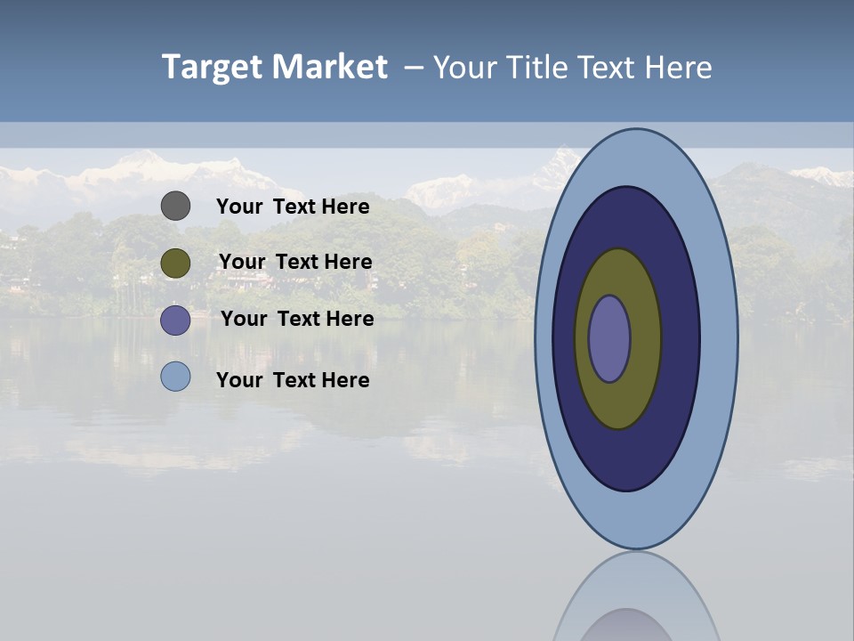 A Large Body Of Water With Mountains In The Background PowerPoint Template