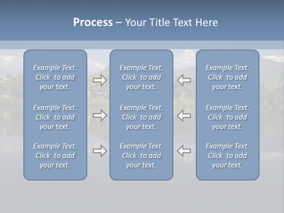 A Large Body Of Water With Mountains In The Background PowerPoint Template