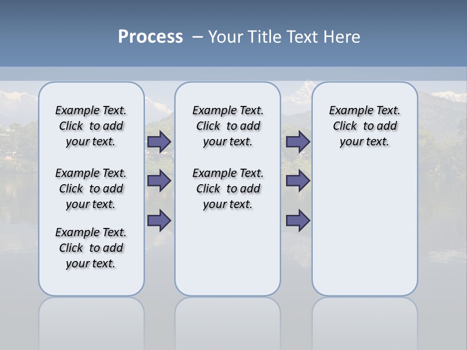 A Large Body Of Water With Mountains In The Background PowerPoint Template