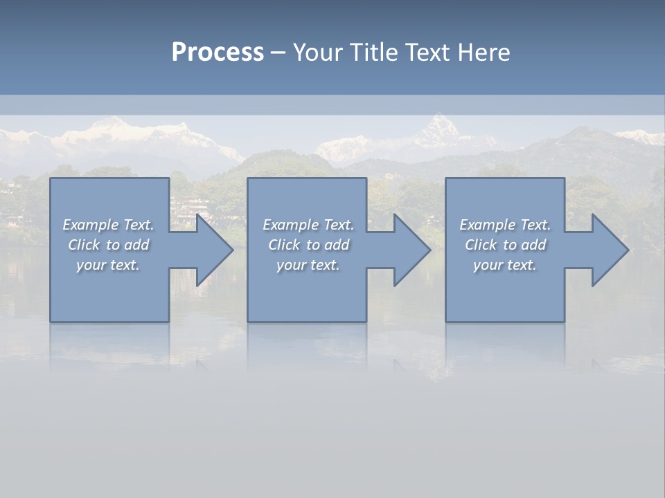 A Large Body Of Water With Mountains In The Background PowerPoint Template