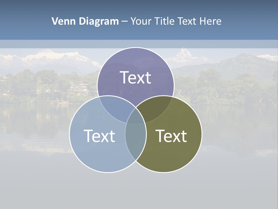 A Large Body Of Water With Mountains In The Background PowerPoint Template