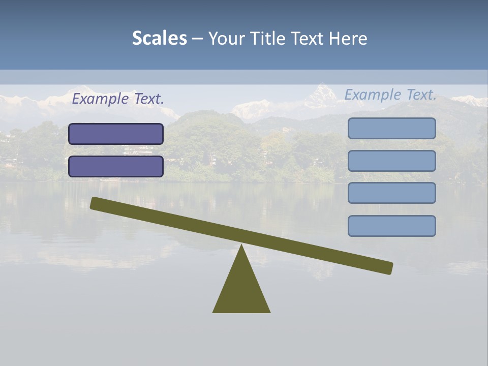 A Large Body Of Water With Mountains In The Background PowerPoint Template