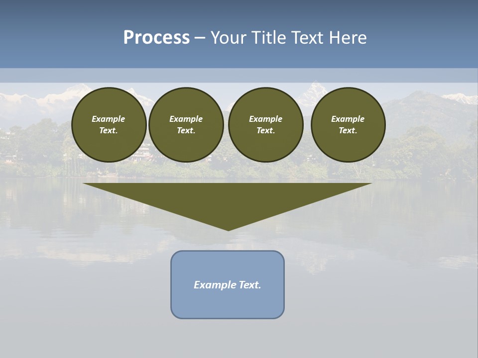 A Large Body Of Water With Mountains In The Background PowerPoint Template