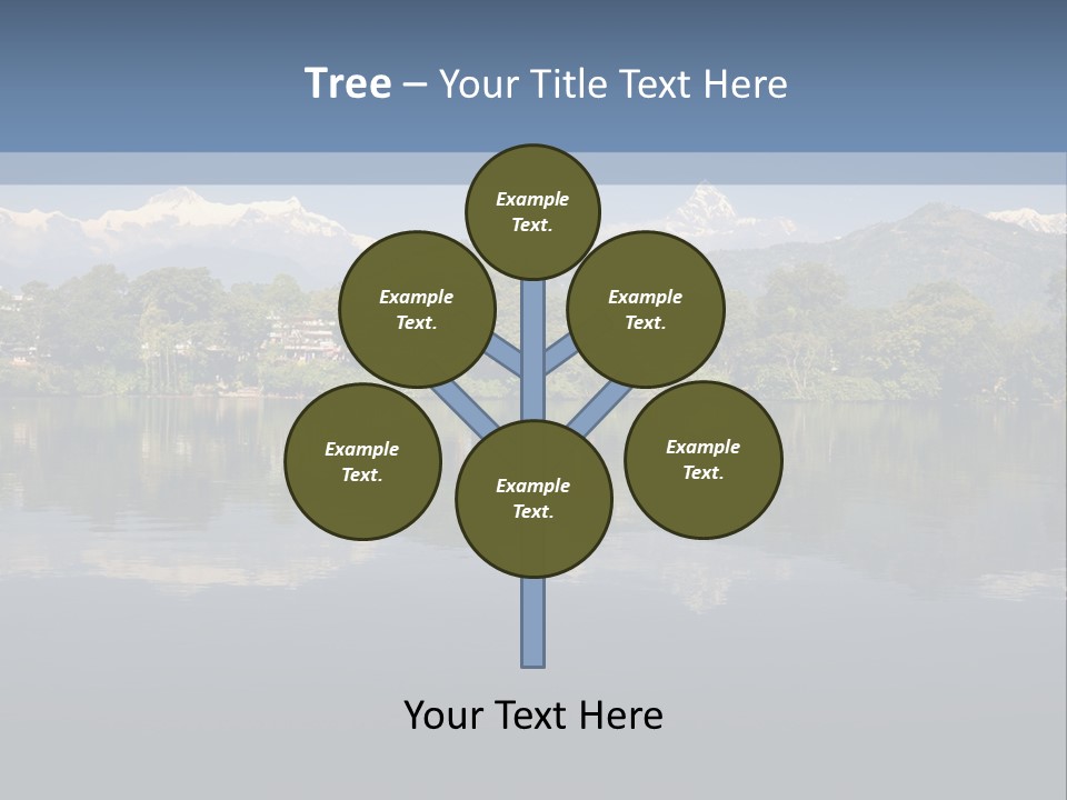 A Large Body Of Water With Mountains In The Background PowerPoint Template