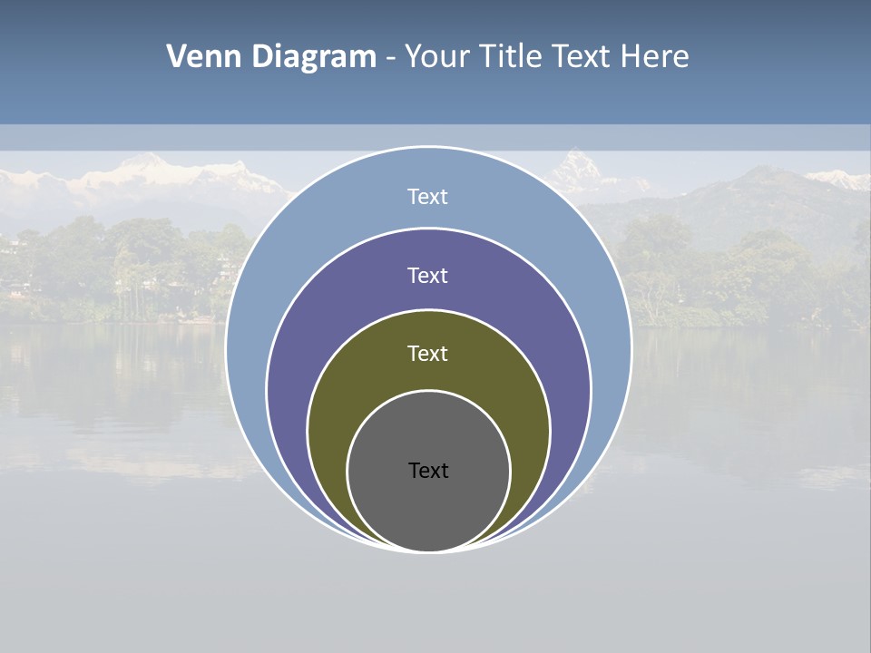 A Large Body Of Water With Mountains In The Background PowerPoint Template