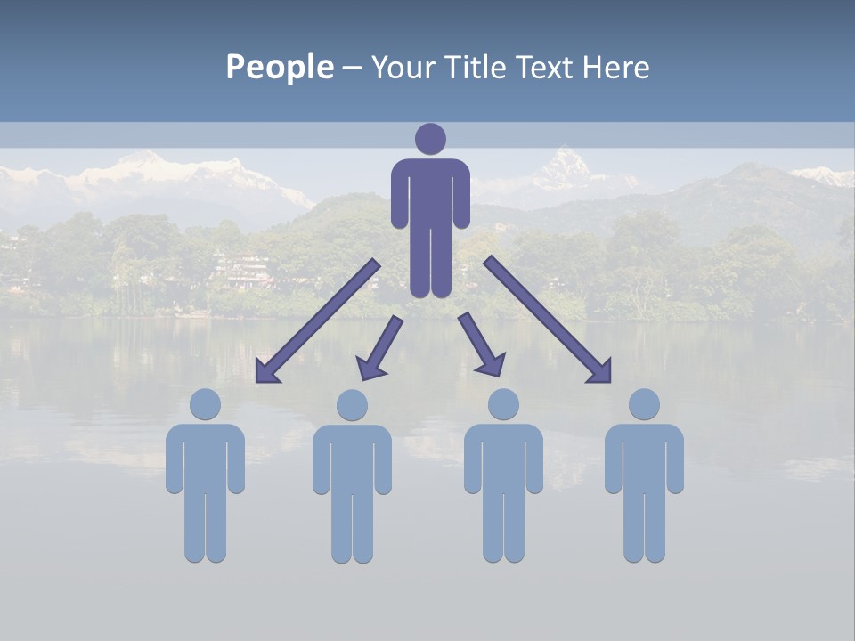 A Large Body Of Water With Mountains In The Background PowerPoint Template