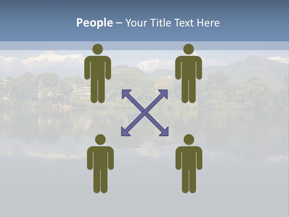 A Large Body Of Water With Mountains In The Background PowerPoint Template