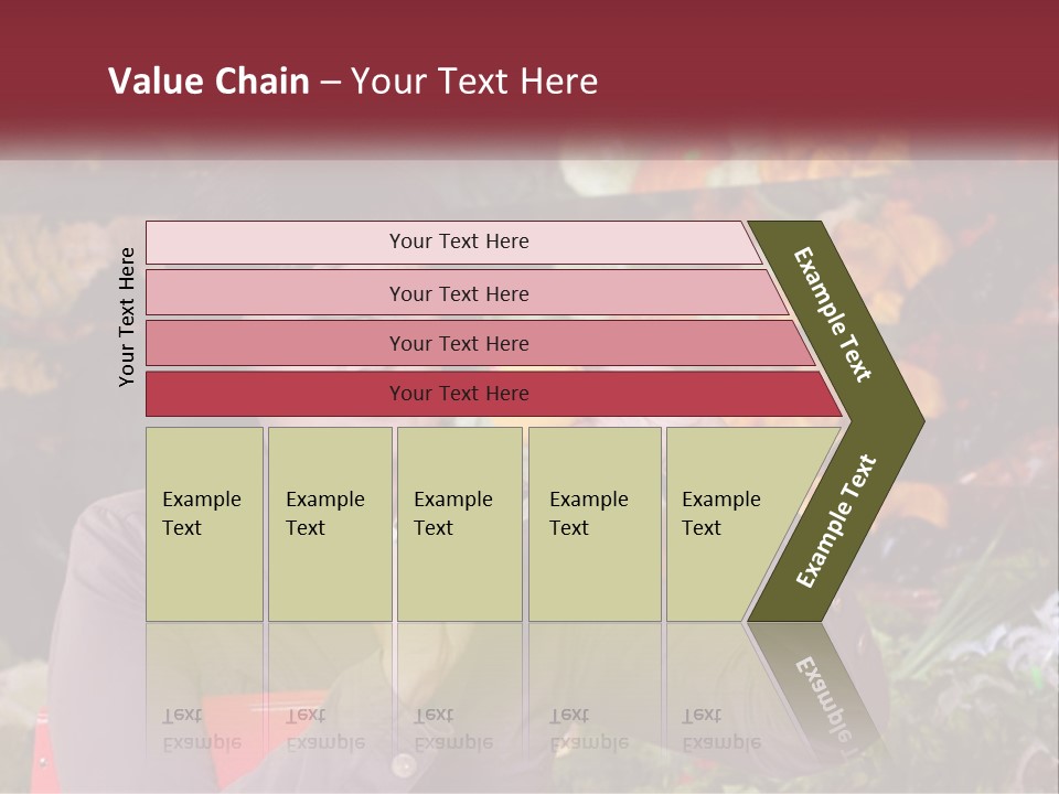 A Woman Holding An Orange In Front Of A Display Of Fruit PowerPoint Template
