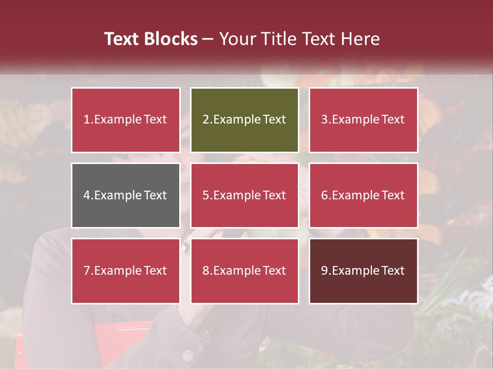 A Woman Holding An Orange In Front Of A Display Of Fruit PowerPoint Template